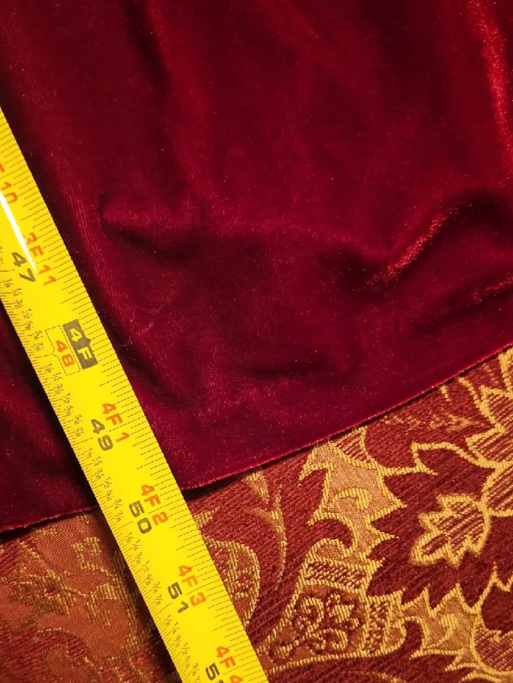 Adonna Velvet Long Robe in Deep Burgundy, Like New, Large - Picture 8 of 10